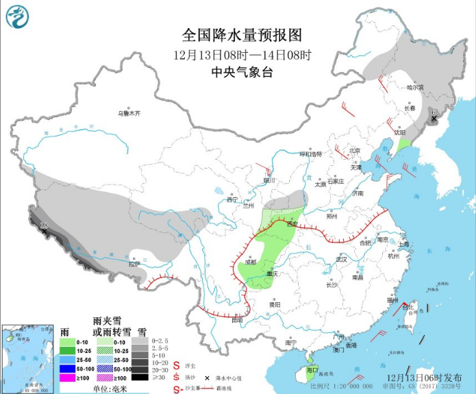青藏高原将开启雨雪过程 中东部周末起有降水
