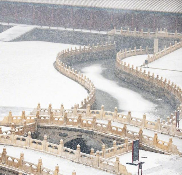 爬山俯瞰故宫雪景是什么感受？闭馆中的故宫雪景最全生图