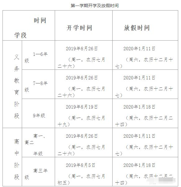 2020年贵州中小学寒假放假安排 贵州2020中小学寒假时间一览表