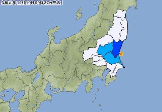 日本茨城县近海发生4.2级地震 此次地震没有引发海啸