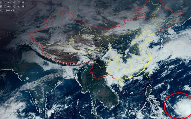 2019年第29号台风巴蓬正式生成 25日后将移入南海东南部