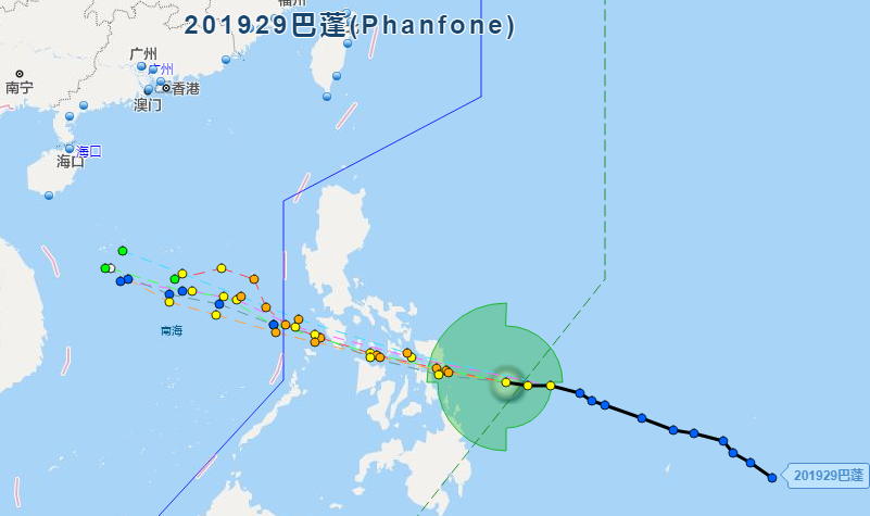 台风巴蓬即将影响中国南海 冷空气给中东部带来降温