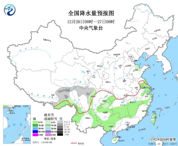 南方迎阴雨间歇现晴天 东北小到中雪和降温继续