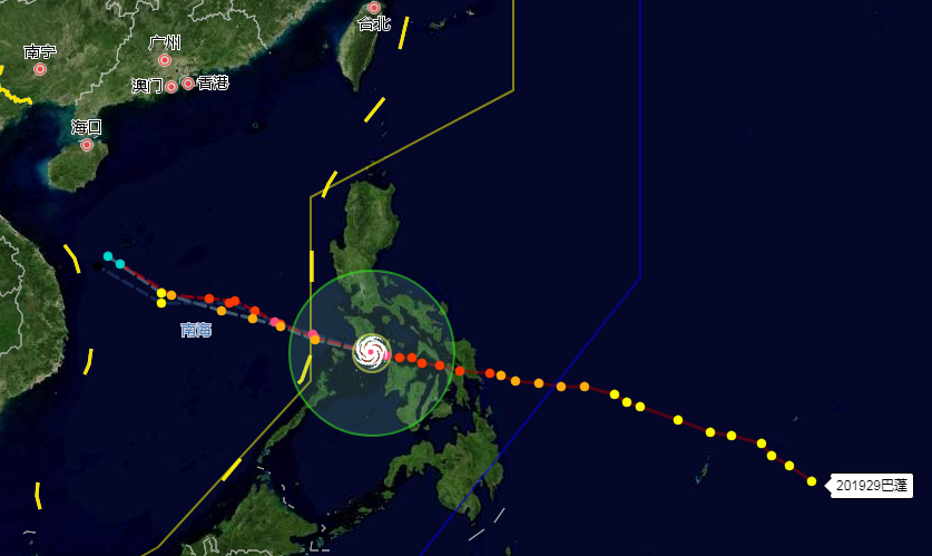 12月下旬的台风巴蓬蓝色预警！29号台风穿过菲律宾