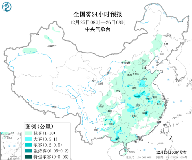 全国雾霾预报：安徽湖北贵州河南多地雾霾来袭