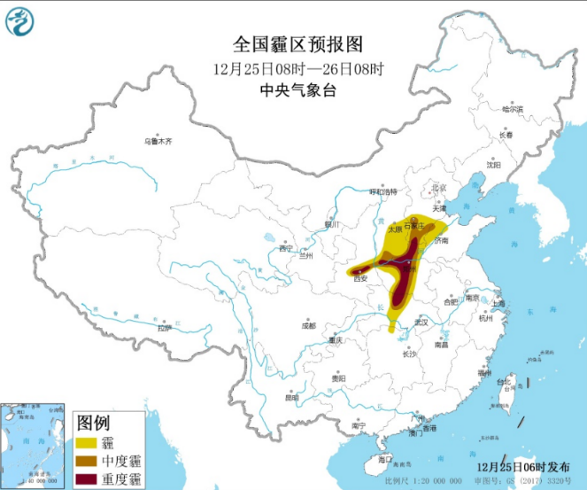 全国雾霾预报：安徽湖北贵州河南多地雾霾来袭