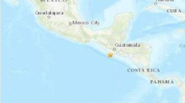 危地马拉地震最新消息 5.6级大地震在危地马拉沿岸爆发