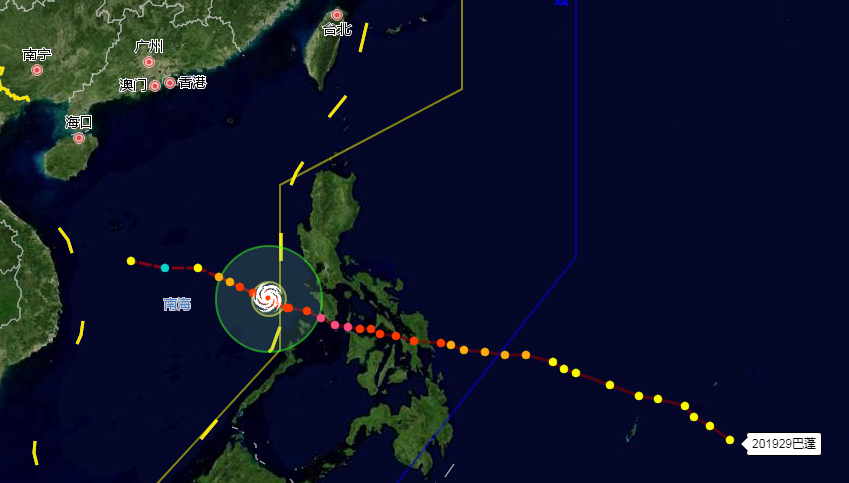最晚台风巴蓬预警继续：29号台风开始减弱