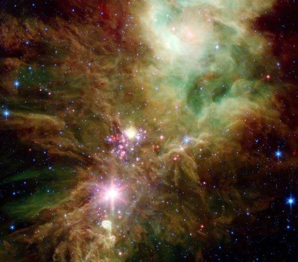 NASA发现宇宙雪花群 仅有10万年历史系新生恒星
