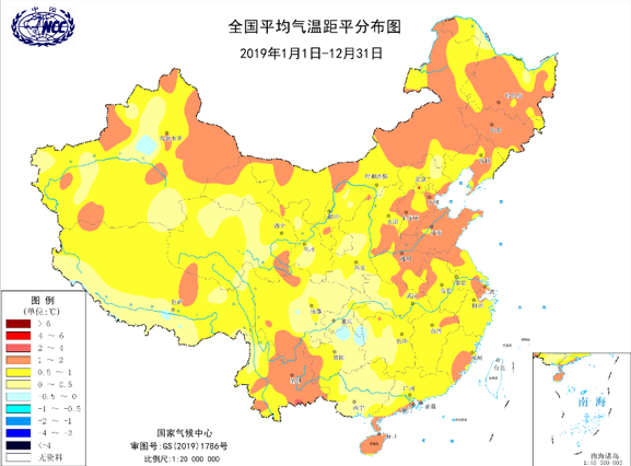 中国气象局：2019年全国气温偏高降水多 1月中旬前气温仍偏高