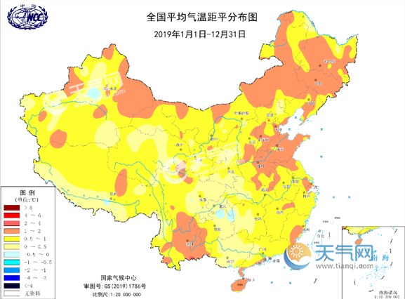 中国气象局:2019年全国气温偏高降水多 1月中旬前气温