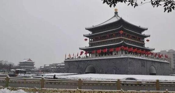 今日小寒陕西普降大雪 省会西安气温最高仅有4℃