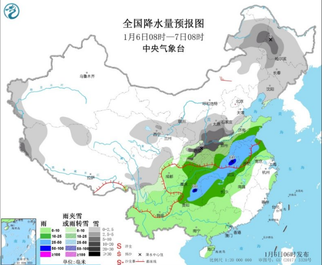 雨雪今明天持续给力 陕西河南京津冀等多地大雪