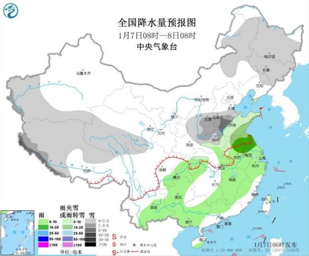 江南温暖终结大降温开启 河南山东大暴雪持续