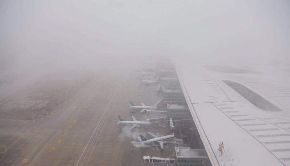 2020武汉下雪最新消息 天河机场每架飞机都得除冰