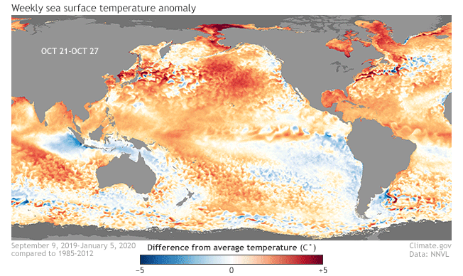 太平洋Nio3.4地区持续偏暖 厄尔尼诺要袭击中国暖冬？
