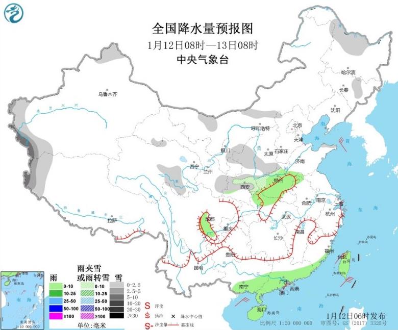 今明天雨水短暂缩减 江淮江南气升温华南降温