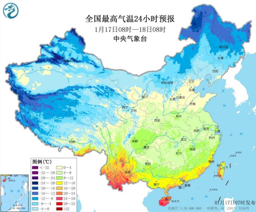 阴冷来袭！长江中下游体感寒冷 华北黄淮出现雾和霾