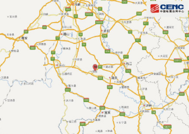 四川自贡4.4级地震 周边地区震感强烈晃动不止