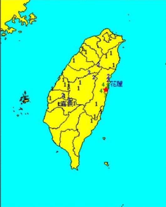 台湾花莲6次地震具体分析 未来两周仍会有高震级余震