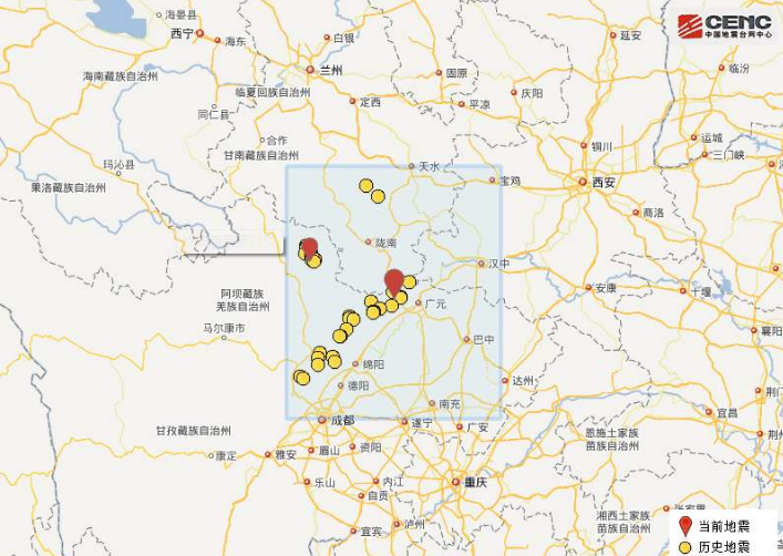 四川广元地震最新消息 青川县3.9级地震成都震感强烈