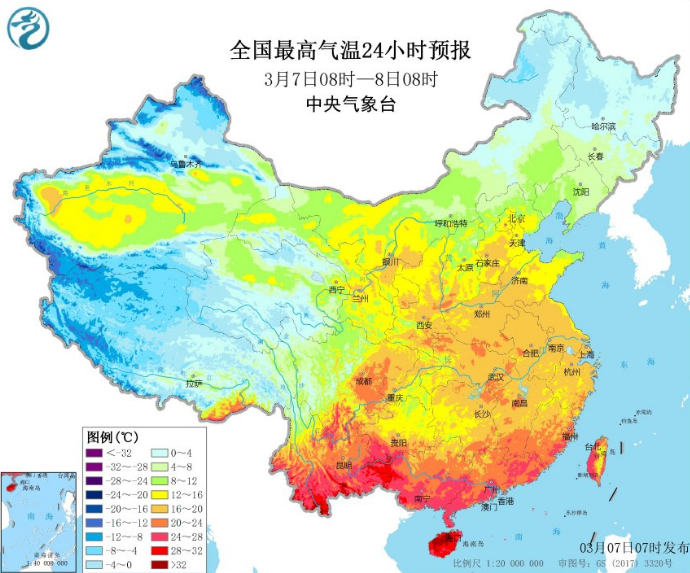 西北东北华北将遭遇大风降温 北方迎雨雪南方阴雨