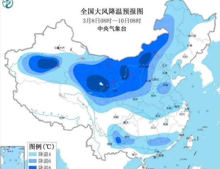 强冷高压来袭新疆从里到外冻透 中东部降温即将启程