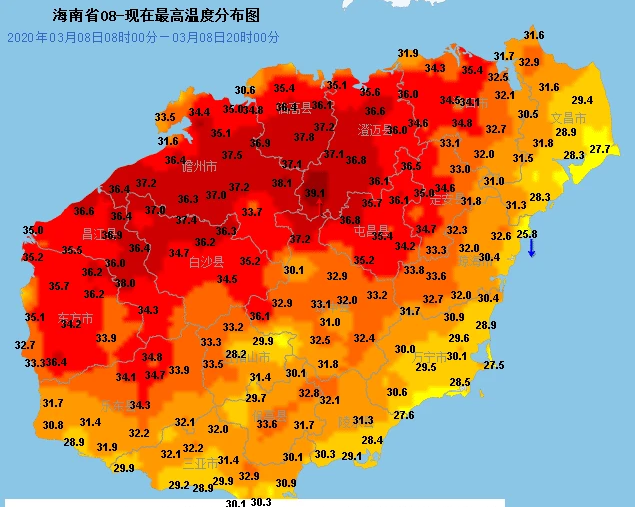 海南高温来袭局地接近40℃！南方有些地方真的到夏天了