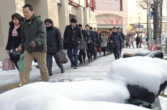 日本出现冬季气温最高值 北海道降雪量仅为常年的52%