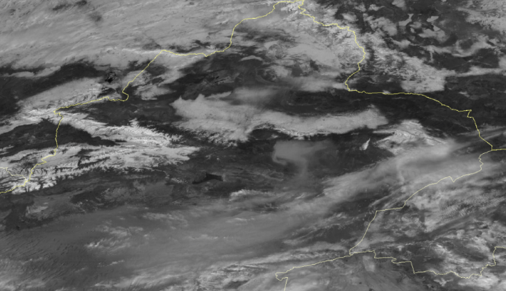 卫星天眼看中国沙尘天气 冷空气南下西北掀起风沙
