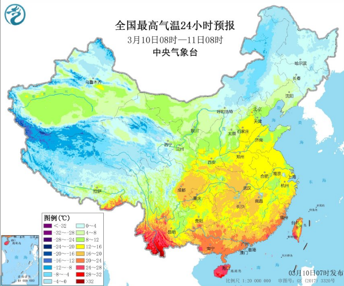 补充冷空气来袭南方气温降6℃ 今天白天南方雨水暂停