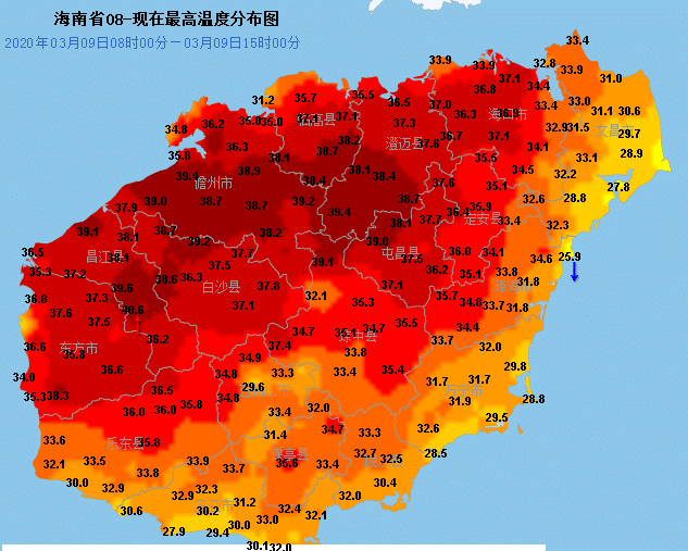 熔断式降温来袭！冷空气抵达华南 海南从40℃降到20℃