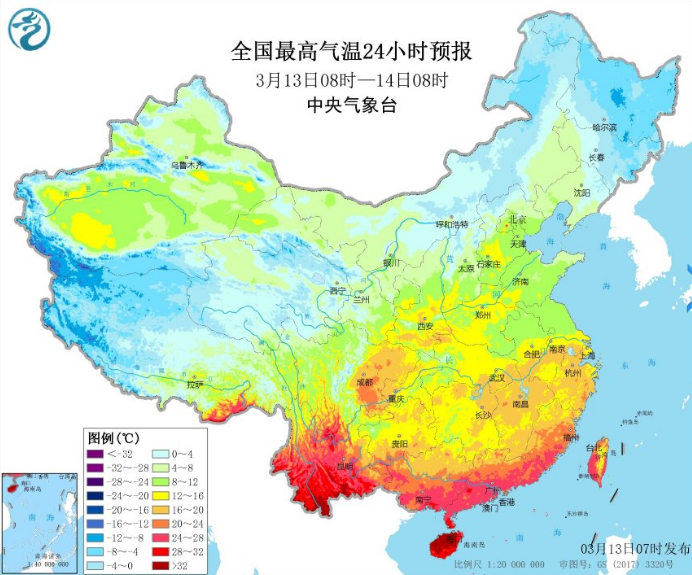 南方周末雨水暂停 中东部持续受冷空气影响