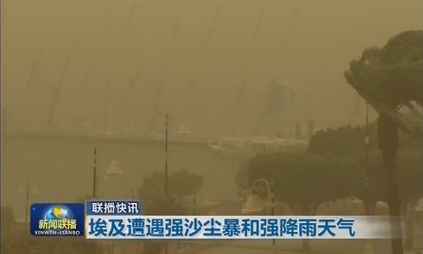 26年不遇强降雨袭击埃及！机场港口高速已经关闭