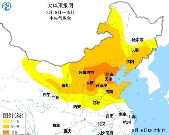 南方强降雨仍然存在 北方升温回暖今天达到高潮