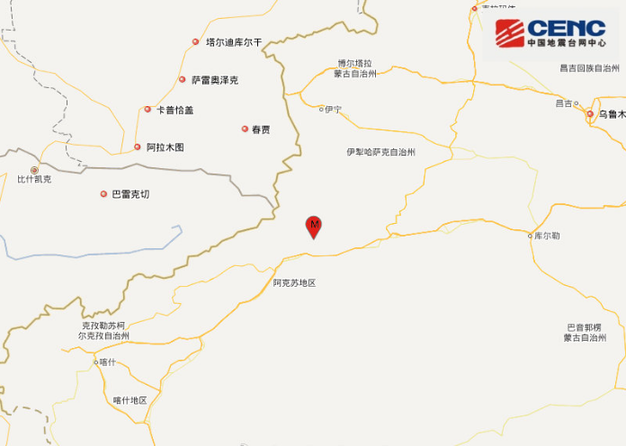 新疆凌晨突发强震！阿克苏拜城县爆发5.0级大地震