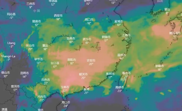 寒潮携巨量降水南下 全国34个省区市要下雨下雪