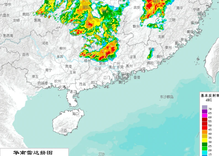 寒潮南下广东遭殃 珠三角被暴雨狂风和冰雹袭击