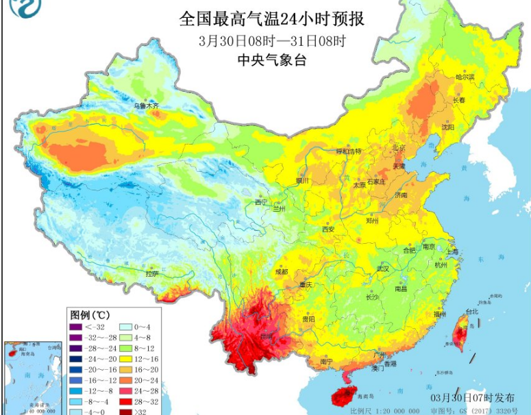 南方未来一周都有阴雨 北方出现2次冷空气活动