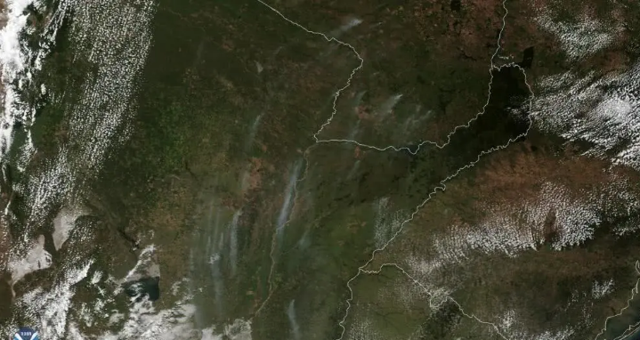 南美洲又冒出浓烟疑似森林火灾：大半是人为纵火