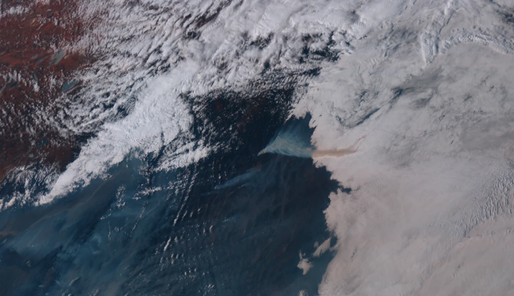 从太空看西昌森林火灾现场 四川西昌山火卫星云图