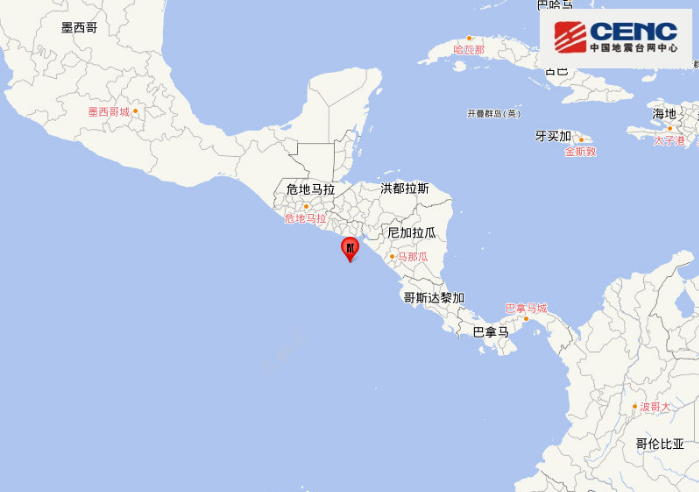 尼加拉瓜地震最新消息 尼加拉瓜沿岸监测到5.1级地震