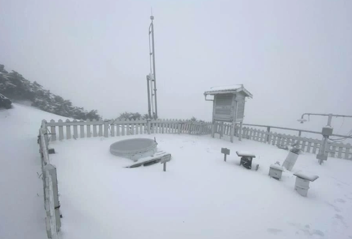 中国台湾玉山下雪刷新纪录 没有倒春寒！中国南方回暖在即