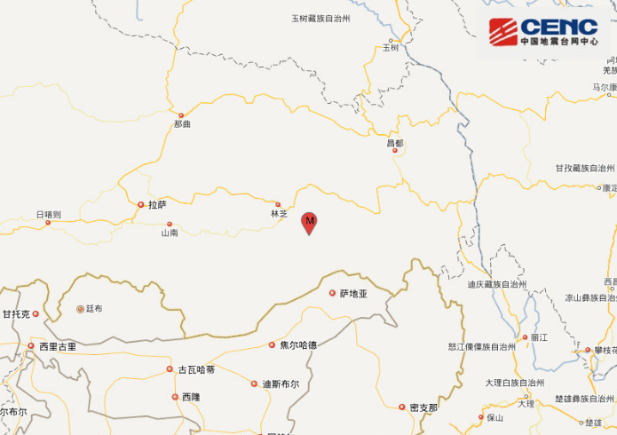 西藏地震最新动态 林芝墨脱县3.8级地震来袭