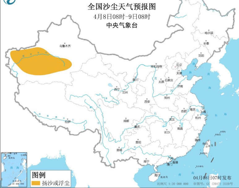 全国雾霾预报：西北将有一次沙尘天气过程