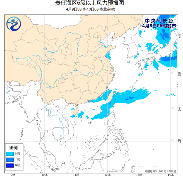 东南部海域将有5-7级风 渤海有东北风来袭