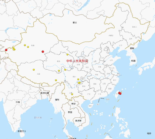 上周中国地震汇总：18次强烈地震袭击中国
