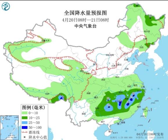 冷空气南下江西贵州一带大暴雨 北方地区降温幅度6～8℃