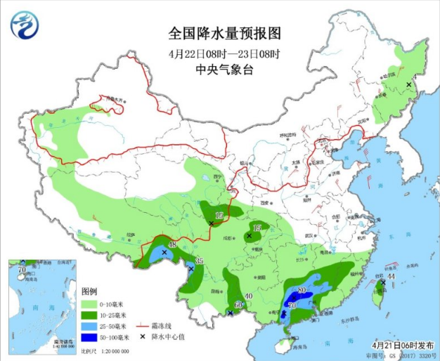 江南华南今起三天迎中到大雨 华北东北冷空气影响持续