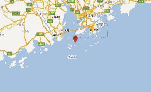 珠海海域突发2.2级地震 震级较小暂无人员伤亡